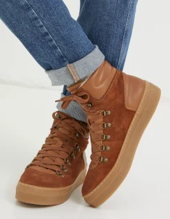 FatFace Georgie Hybrid Hiker Boots Tan Outlet