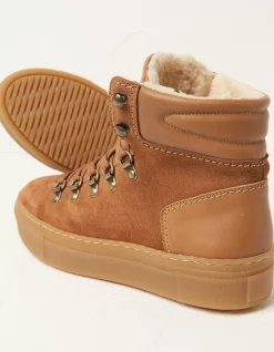 FatFace Georgie Hybrid Hiker Boots Tan Outlet