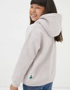 FatFace Goggles Popover Sweat Hoodie Lilac Sale