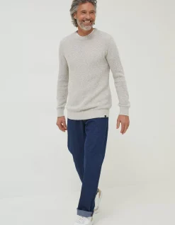FatFace Hadleigh Jumper Oatmeal Hot