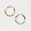 FatFace Hammered Hoops Gold Best