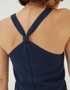FatFace Harriet Halter Top Navy Outlet