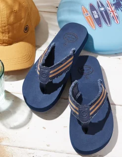 FatFace Harris Flip Flop Navy New