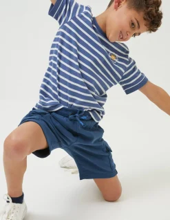 FatFace Hatfield Cargo Sweat Shorts Navy Clearance