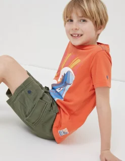 FatFace Hatfield Cargo Sweat Shorts Khaki Green Clearance