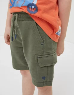 FatFace Hatfield Cargo Sweat Shorts Khaki Green Clearance