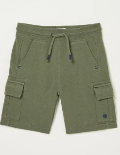 FatFace Hatfield Cargo Sweat Shorts Khaki Green Clearance