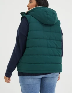 FatFace Hayley Gilet Dark Teal Discount
