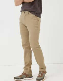 FatFace Heyshott Slim Textured Chinos Dark Stone Hot