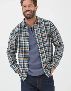 FatFace Highbury Check Shirt Blue Online