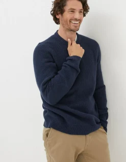 FatFace Hinton Crew Neck Jumper Navy
