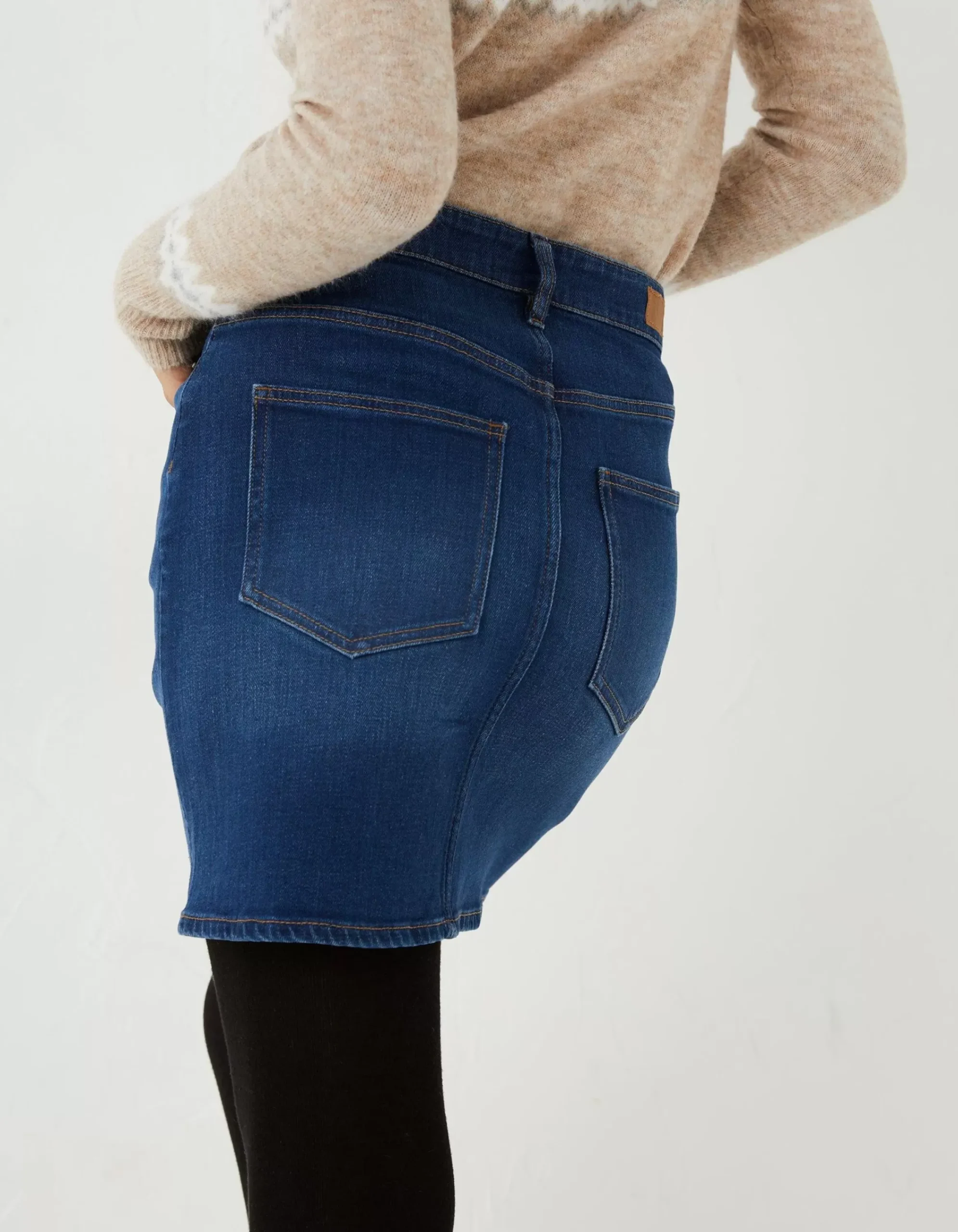 FatFace Hope Denim Skirt Mid Blue Online