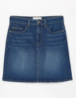 FatFace Hope Denim Skirt Mid Blue Online