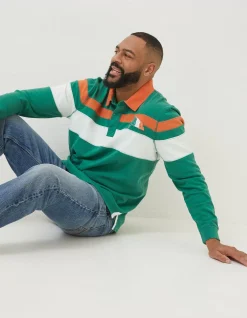 FatFace Ireland Rugby Shirt Green Hot