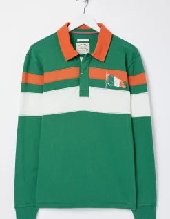 FatFace Ireland Rugby Shirt Green Hot