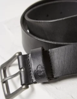 FatFace Italian Leather Belt Black Online