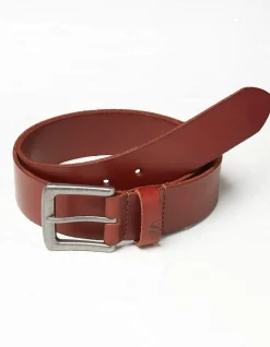 FatFace Italian Leather Belt Tan Hot