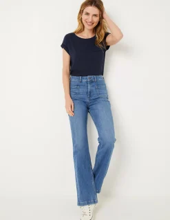 FatFace Ivy Lace T-Shirt Navy