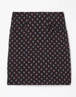 FatFace Jennie Floral Geo Jersey Skirt Black Online