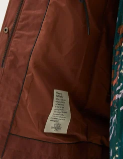 FatFace Juno Waterproof Long Coat Brown Sale
