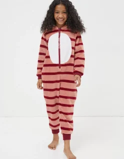 FatFace Kara Kangaroo Onesie Pink Clearance