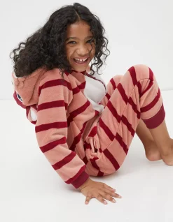 FatFace Kara Kangaroo Onesie Pink Clearance