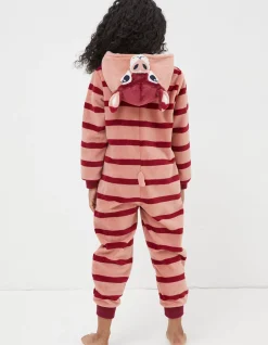 FatFace Kara Kangaroo Onesie Pink Clearance