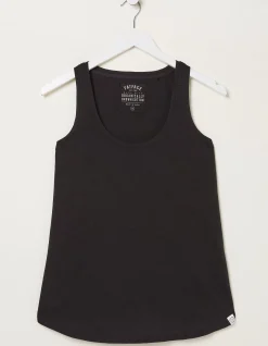 FatFace Kirsty Organic Cotton Vest Black Clearance