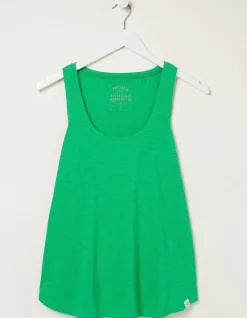 FatFace Kirsty Organic Cotton Vest Bright Green Best