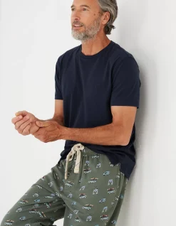 FatFace Land Rover Pyjama Bottoms Khaki Green Sale