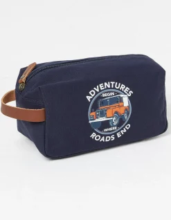 FatFace Land Rover Wash Bag Navy Online