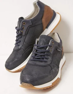 FatFace Leather Trainer Navy