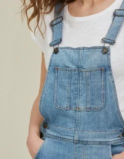FatFace Lewes Dungarees Light Wash
