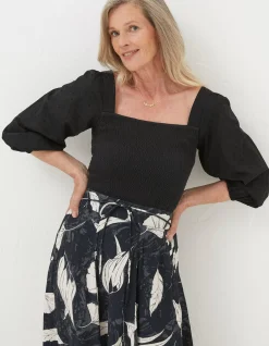 FatFace Lila Top Black Best
