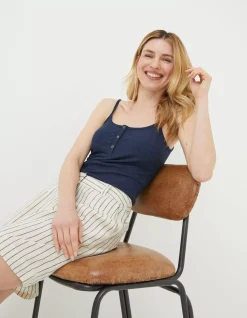 FatFace Lily Cami Navy Discount