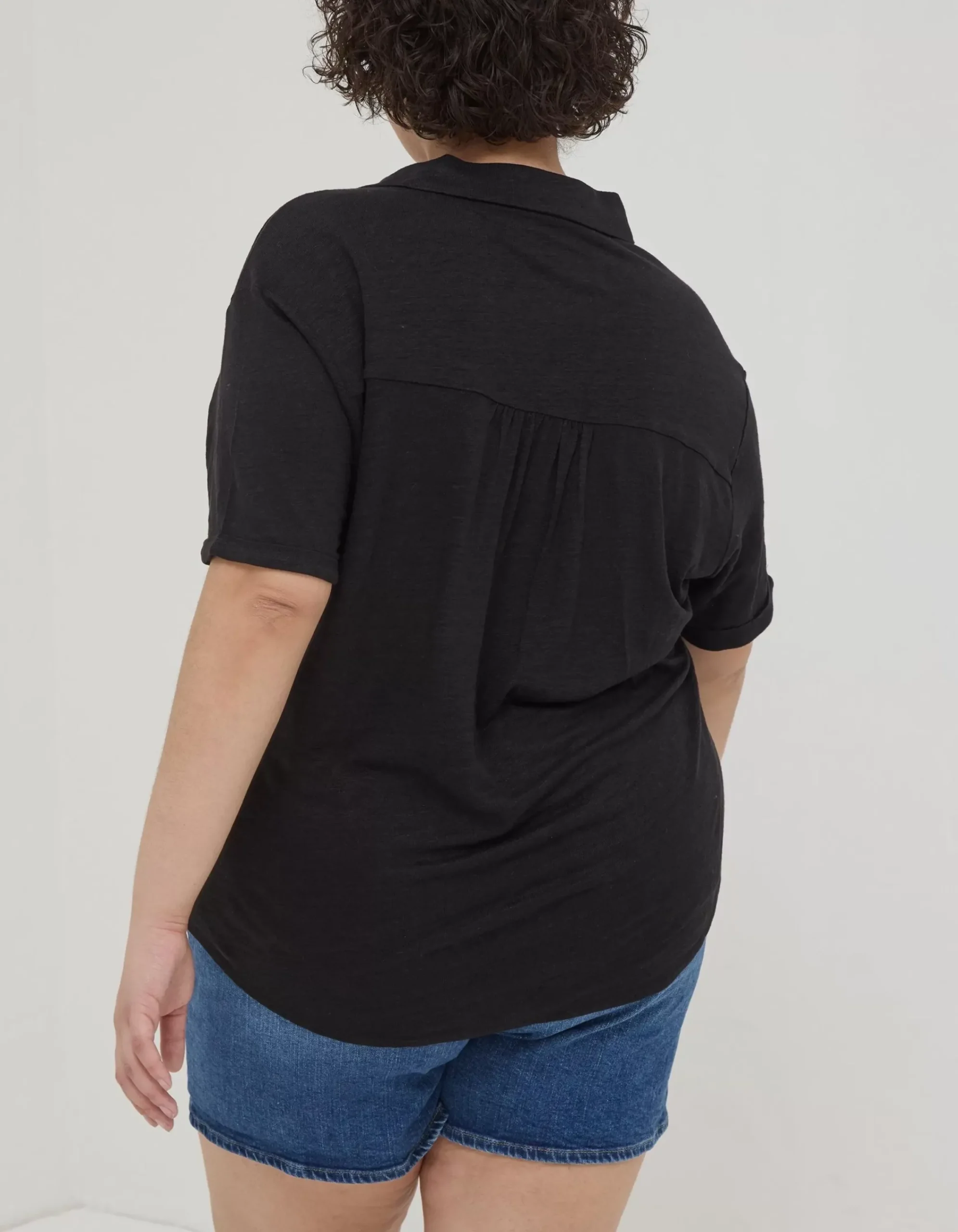 FatFace Linen Shirt Black Sale