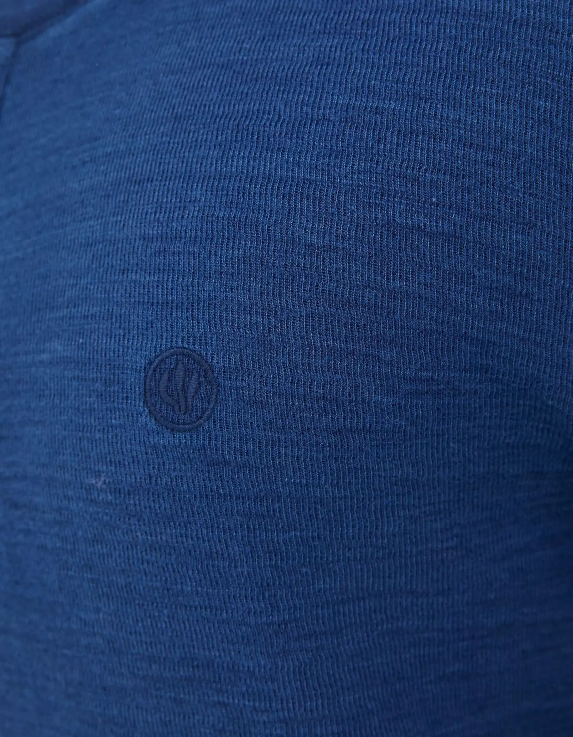 FatFace Long Sleeve Indigo Henley Indigo Blue Online