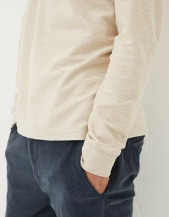 FatFace Long Sleeve Kintbury Henley Off White Online