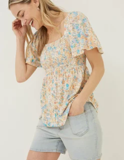 FatFace Lucia Mineral Top Ivory Discount