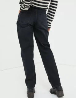 FatFace Ludlow Boyfriend Jeans Washed Black Discount