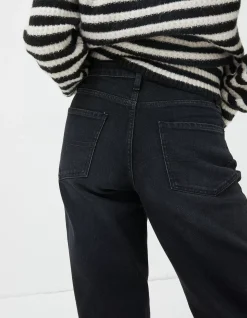 FatFace Ludlow Boyfriend Jeans Washed Black Discount