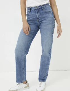 FatFace Ludlow Boyfriend Jeans Mid Blue Best