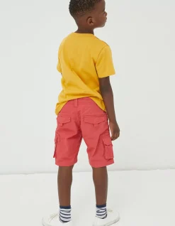 FatFace Lulworth Cargo Shorts Washed Red Online