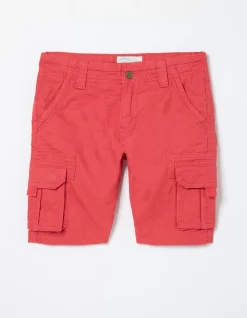 FatFace Lulworth Cargo Shorts Washed Red Online