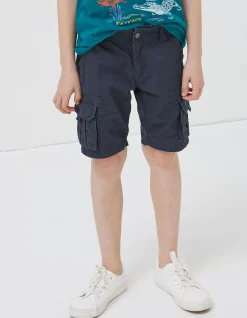 FatFace Lulworth Cargo Shorts Washed Navy New