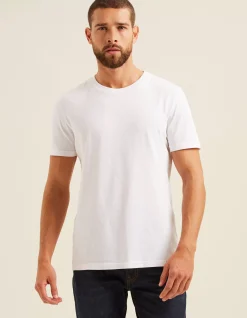FatFace Lulworth Crew Neck T-Shirt White Discount