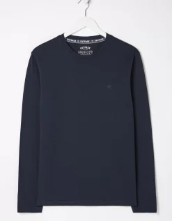 FatFace Lulworth Long Sleeve T-Shirt Navy Hot