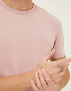 FatFace Lulworth Organic Cotton Crew T-Shirt Dusky Pink Online