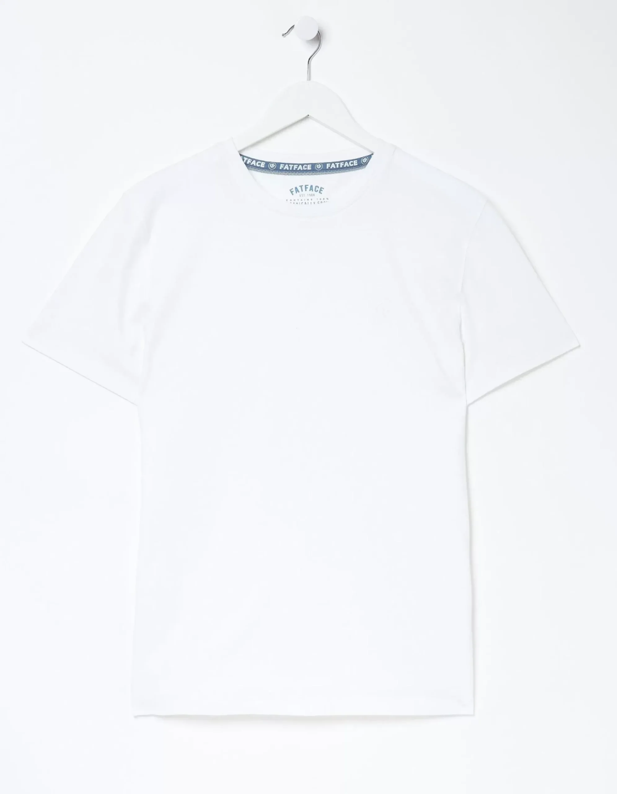 FatFace Lulworth Organic Cotton Crew T-Shirt White Best