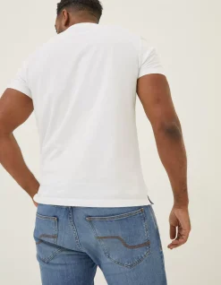 FatFace Lulworth Organic Cotton Crew T-Shirt White Best